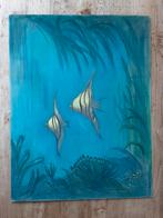Pastel maanvissen, Antiek en Kunst, Kunst | Schilderijen | Modern, Ophalen of Verzenden
