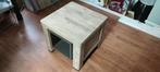 Salon tafel grey wash look, Ophalen, 50 tot 100 cm, Zo goed als nieuw, Minder dan 50 cm