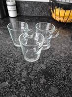 Nespresso View espresso kopjes 3 stuks, Huis en Inrichting, Keuken | Servies, Gebruikt, Ophalen of Verzenden, Glas, Overige stijlen