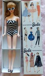 Eerste Barbie 1959 repro 35th anniversary 1993 + doos folder, Verzamelen, Poppen, Ophalen of Verzenden, Zo goed als nieuw, Pop