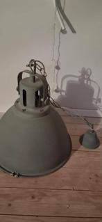 Grijze Smeedijzeren Hanglamp - 40cm, Ophalen, Gebruikt, Metaal, Minder dan 50 cm