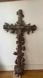 Frans gietijzeren kruis, Huis en Inrichting, Woonaccessoires | Zuilen en Pilaren, Ophalen, Zo goed als nieuw