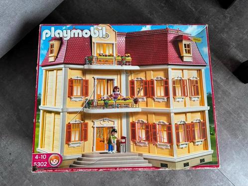 Playmobil 5302 groot woonhuis poppenhuis + 7 uitbreidingsets, Kinderen en Baby's, Speelgoed | Playmobil, Gebruikt, Complete set
