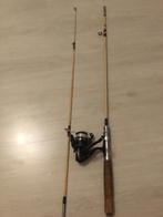 Kleine spinhengel, Watersport en Boten, Hengelsport | Roofvissen, Ophalen of Verzenden, Zo goed als nieuw, Complete set