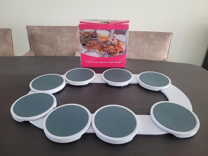 Draaiend Borden Plateau met wieltjes, Huis en Inrichting, Keuken | Servies, Nieuw, Bord(en), Overige stijlen, Ophalen of Verzenden