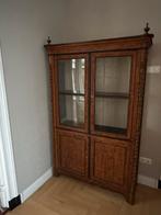 Antieke houten vitrinekast, Antiek en Kunst, Antiek | Meubels | Kasten, Ophalen