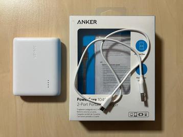 Powerbank Anker PowerCore 10400 wit 2x USB-A beschikbaar voor biedingen