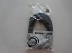 Stroomkabel 5 meter / zwart / NIEUW in verpakking, Computers en Software, Pc- en Netwerkkabels, Ophalen of Verzenden, Nieuw