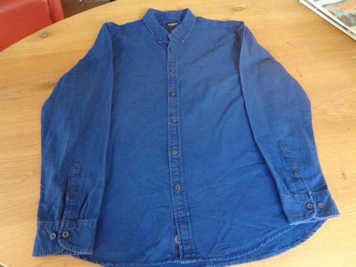 McGREGOR jeans overhemd:mt XL, Kleding | Heren, Overhemden, Zo goed als nieuw, Halswijdte 43/44 (XL), Blauw, Ophalen of Verzenden