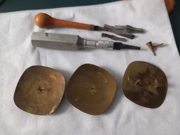Vintage Metalen - kaarsenstandaard- houtbewerking, Antiek en Kunst, Antiek | Gereedschap en Instrumenten, Ophalen of Verzenden