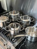 Sigg RVS pannenset 5x, Huis en Inrichting, Keuken | Potten en Pannen, Ophalen of Verzenden, Zo goed als nieuw, Rvs, Pannenset