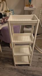 Witte kunststof Ikea vesken opbergrek met 3 lagen, Ophalen, Zo goed als nieuw