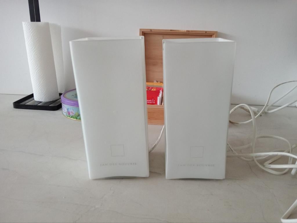 Set van 2 Jan des Bouvrie lampen, Huis en Inrichting, Lampen | Vloerlampen, Kunststof, Ophalen of Verzenden, Zo goed als nieuw