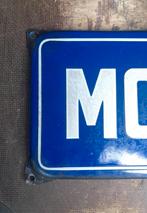 Vintage Emaille straatnaambord Molenweg, Gebruikt, Overige typen, Ophalen of Verzenden, Nvt