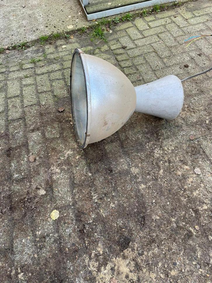 Oude Gaslamp, Tuin en Terras, Buitenverlichting, Gebruikt, Hanglamp, IJzer, Minder dan 50 watt, Netvoeding, Ophalen of Verzenden