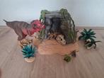 Schleich dino set met grot, Kinderen en Baby's, Speelgoed | Actiefiguren, Ophalen, Zo goed als nieuw