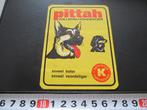 sticker koopmans diervoeding PITTAH volledig hondevoer, Ophalen, Zo goed als nieuw