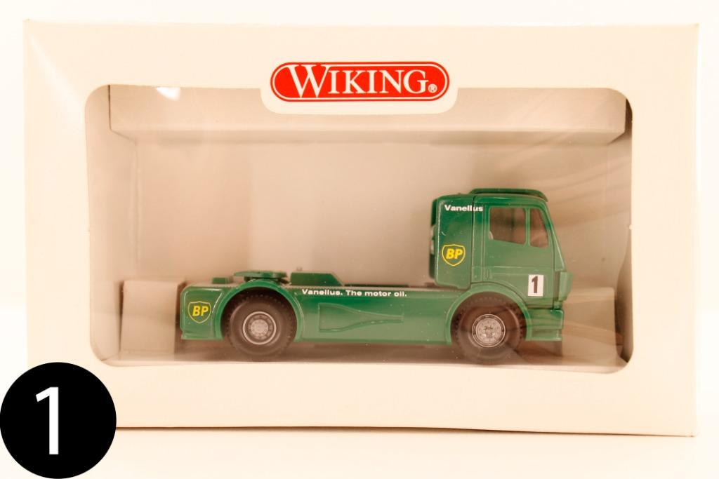 Wiking 1/87 Mercedes-Benz racetruck (5 stuks), Hobby en Vrije tijd, Modelauto's | 1:87, Ophalen of Verzenden, Zo goed als nieuw