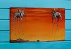 Salvador Dali - Les Elephants - Schilderij Canvasdoek Gesign, Verzenden