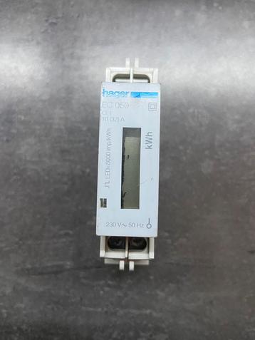Hager kWh meter 1 fase - stroommeter - EC 050 - 32a - #2 beschikbaar voor biedingen