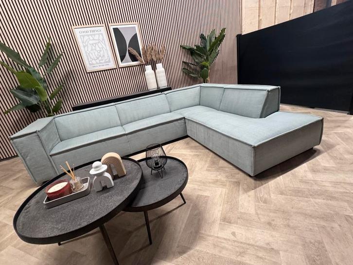 ZGAN BySIDDE Hoekbank Sommer - Lichg Blauw - 307 x 230, Huis en Inrichting, Banken | Bankstellen, Zo goed als nieuw, Hoekbank