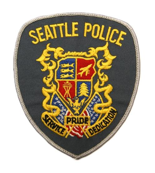 Patch / Embleem USA Police Seattle WA, Verzamelen, Militaria | Algemeen, Embleem of Badge, Amerika, Verzenden