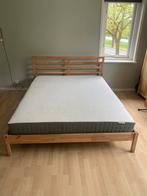 Bed Tarva 160 x 200 met lattenbodems en matras, Ophalen, Tweepersoons, Zo goed als nieuw, 200 cm