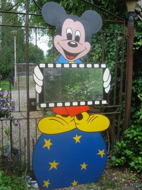 XXL MICKEY MOUSE  Display met Filmstrook Spiegel hoog 213 cm, Verzamelen, Disney, Zo goed als nieuw, Overige typen, Mickey Mouse