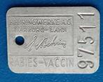 Hondenpenning Rabies Vaccin - 97511, Verzenden, Overige materialen, Nederland