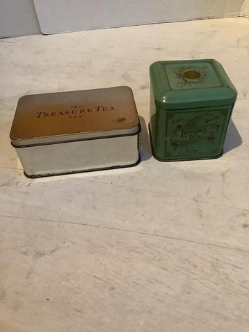Vintage Lipton's Tea Blikje + thee opbergdoos beschikbaar voor biedingen
