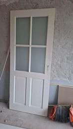 Paneeldeur met glas - Binnendeur, Ophalen, Gebruikt, 80 tot 100 cm, Binnendeur