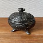 Vintage Metalen Doosje, Sieradendoosje met Kuikentje, Ei, Antiek en Kunst, Ophalen of Verzenden