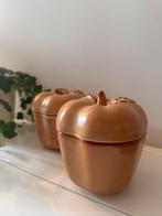 Twee keramieken bewaarpotten jaren 70, Antiek en Kunst, Ophalen of Verzenden