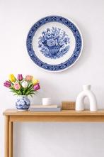 Boch Delfts wandbord blauw wit vintage Belgisch keramiek, Boch, Ophalen of Verzenden, Zo goed als nieuw, Nvt, vintage