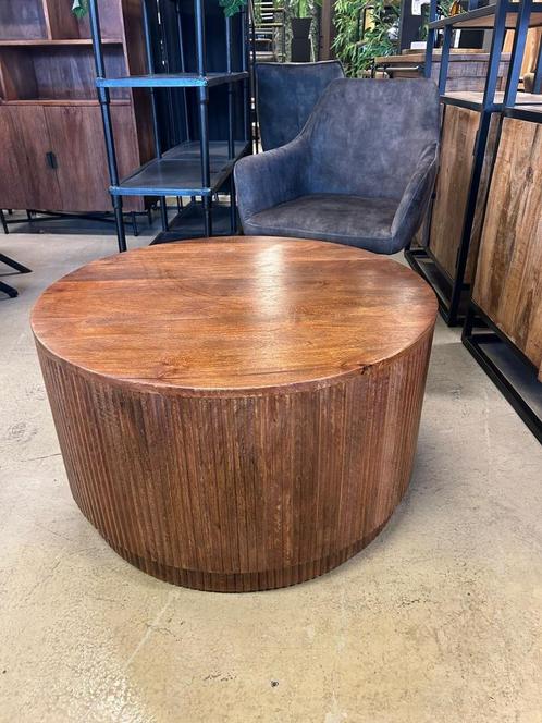 SALE JAPANDI SALONTAFEL CHEFMEUBEL!!, Huis en Inrichting, Stoelen, Nieuw, Eén, Hout, Metaal, Bruin, Ophalen