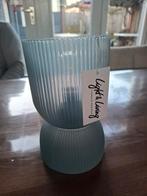 Blauwe glazen vaas van Light & Living, 50 tot 75 cm, Blauw, Nieuw, Ophalen of Verzenden