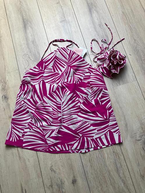 Studio Anneloes Ottelie Palm top fuchsia/kit  XL, Kleding | Dames, Tops, Nieuw, Maat 46/48 (XL) of groter, Roze, Zonder mouw, Ophalen