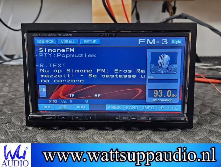 Alpine IVA-W502R 2-DIN MOBILE MEDIA STATION / Autoradio, Auto diversen, Autoradio's, Gebruikt, Ophalen of Verzenden