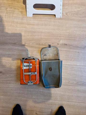 Vintage Solexine Brandstof Blik + Tas zeldzaam  beschikbaar voor biedingen