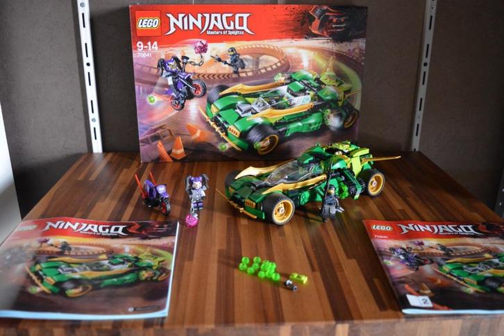 Lego Ninjago 70641 I Ninja Nachtracer Met doos + Boekje, Kinderen en Baby's, Speelgoed | Duplo en Lego, Zo goed als nieuw, Lego