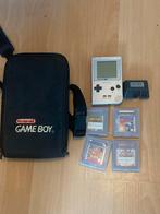 Game Boy Pocket Zilver + Games + Tas, Ophalen of Verzenden, Gebruikt, Game Boy Pocket, Met games