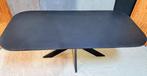 Industriële betonstuc eettafel  kleur zwart, Nieuw, Vijf personen of meer, Rechthoekig, 50 tot 100 cm