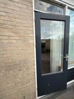 Hardhouten Buitendeur met HR++ glas en SKG slot - 92x211 cm, Ophalen, Gebruikt, 80 tot 100 cm, Buitendeur