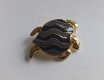 Schildpad broche emaille jaren 80, Sieraden, Tassen en Uiterlijk, Broches, Verzenden, Zo goed als nieuw, Overige materialen