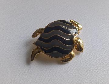 Schildpad broche emaille jaren 80 beschikbaar voor biedingen