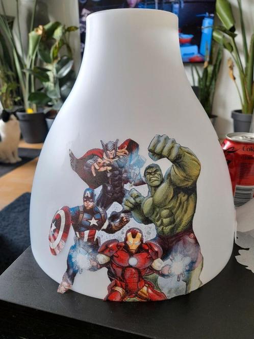 Avenger Lamp Klok, Kinderen en Baby's, Kinderkamer | Inrichting en Decoratie, Zo goed als nieuw, Klok, Ophalen of Verzenden