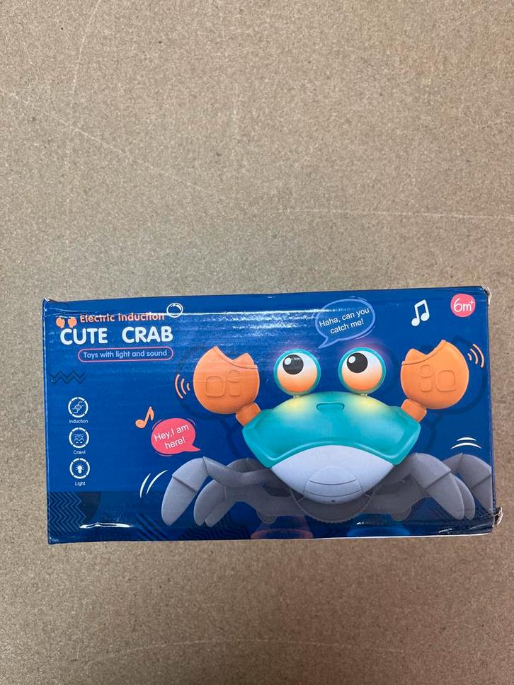 Elektrische Krab met Licht & Geluid - Nieuw!, Kinderen en Baby's, Speelgoed | Babyspeelgoed, Nieuw, Overige typen, Met licht, Ophalen of Verzenden