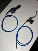 Blauwe gas en koppelingskabel met Hevel en gashendel derbi, Ophalen of Verzenden, Zo goed als nieuw, Overige typen