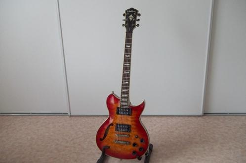 Washburn WI-67PRO semi hollow body gitaar z.g.a.n. te koop, Muziek en Instrumenten, Snaarinstrumenten | Gitaren | Akoestisch, Zo goed als nieuw