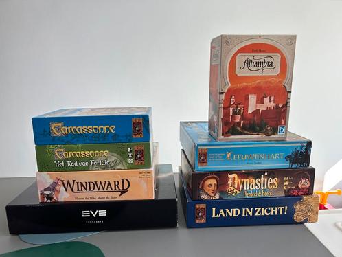 Bordspellen Collectie - Carcassonne, Alhambra & Meer!, Hobby en Vrije tijd, Gezelschapsspellen | Bordspellen, Zo goed als nieuw